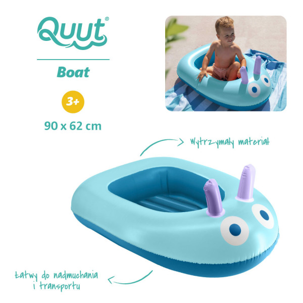DMUCHANY PONTON do pływania dla dzieci niebieski Ocean