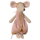 KSIĘŻNICZKA NA ZIARNKU GROCHU myszka przytulanka 13 cm