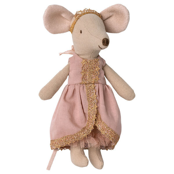 KSIĘŻNICZKA NA ZIARNKU GROCHU myszka przytulanka 13 cm