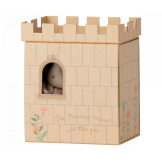 KSIĘŻNICZKA NA ZIARNKU GROCHU myszka przytulanka 13 cm