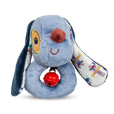 PIESEK JULES niebieska grzechotka z dzwoneczkiem