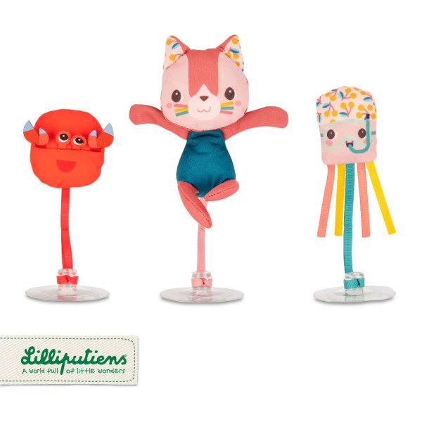 KOTKA JEANNE zestaw 3 piłeczek do kąpieli z przyssawkami