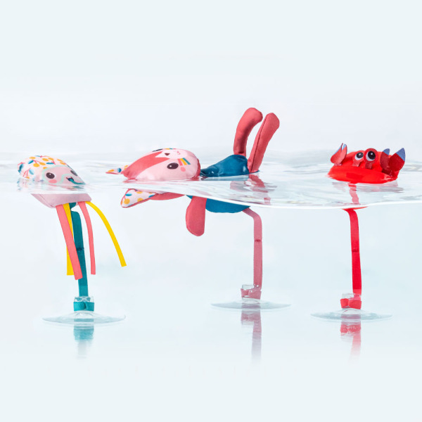 KOTKA JEANNE zestaw 3 piłeczek do kąpieli z przyssawkami