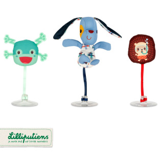 PIESEK JULES zestaw 3 piłeczek do kąpieli z przyssawkami