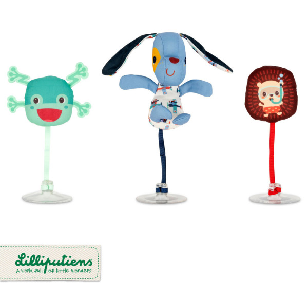 PIESEK JULES zestaw 3 piłeczek do kąpieli z przyssawkami