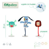 PIESEK JULES zestaw 3 piłeczek do kąpieli z przyssawkami