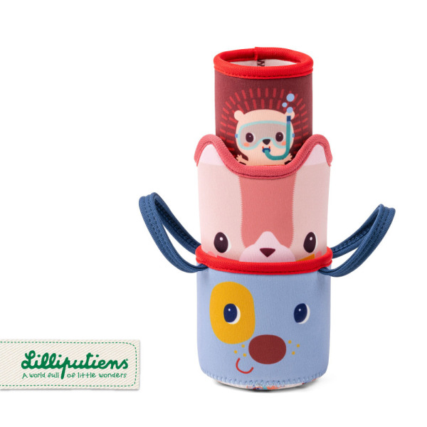 PIESEK JULES 3 kubeczki do zabawy w kąpieli