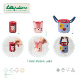 PIESEK JULES 3 kubeczki do zabawy w kąpieli