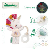 JEDNOROŻEC LENA zawieszka do smoczka świecąca w ciemności nocny mini przyjaciel