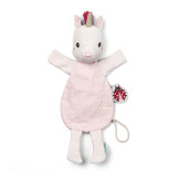 JEDNOROŻEC LENA płaska przytulanka komforter pacynka świecąca w ciemności