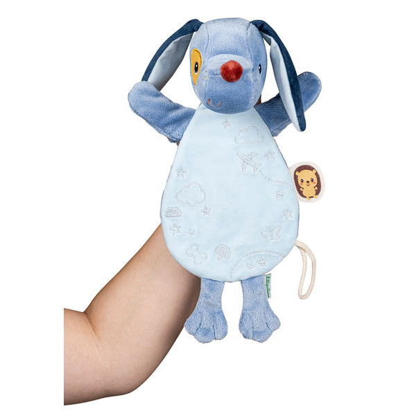 PIESEK JULES płaska przytulanka komforter pacynka świecąca w ciemności