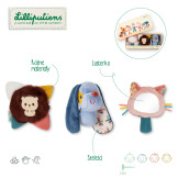 PIESEK JULES multisensoryczny zestaw rozwijający zmysły 3 el.