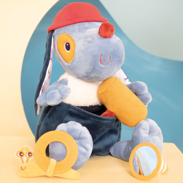 PIESEK JULES aktywizująca przytulanka wielofunkcyjna z akcesoriami