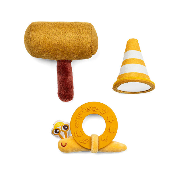 PIESEK JULES aktywizująca przytulanka wielofunkcyjna z akcesoriami