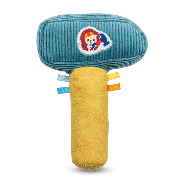 JEŻYK LEON grzechotka materiałowa MŁOTEK