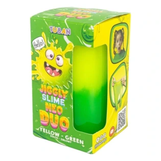 JIGGLY SLIME NEO DUO żółto-zielona masa 430g