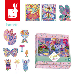 WRÓŻKI multi zestaw kreatywny 11 dekoracji Magic Fairies 5+