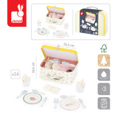 ZESTAW PIKNIKOWY w walizce z akcesoriami 24 el. Shiny Grandma 3+