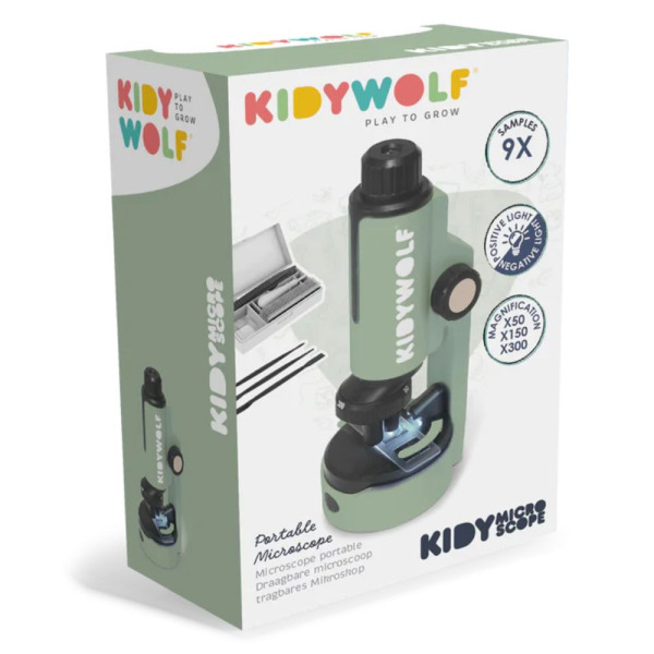 KIDYMICROSCOPE przenośny mikroskop 50-300x zielony