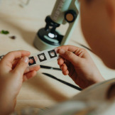 KIDYMICROSCOPE przenośny mikroskop 50-300x zielony