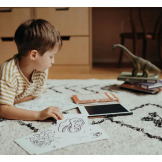 Dinozaury KIDYDRAW-MINI podświetlany tablet do rysowania pad z ekranem LCD