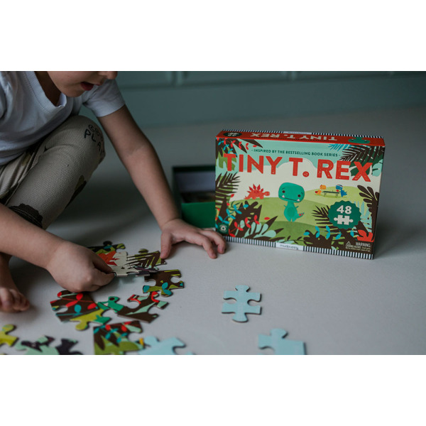 TINY T-REX tekturowe puzzle Dinozaury 48 el. 3+