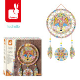 ŚWIECĄCY ŁAPACZ SNÓW zestaw kreatywny Przeplatanka 3D String art Janod 8+