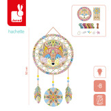 ŚWIECĄCY ŁAPACZ SNÓW zestaw kreatywny Przeplatanka 3D String art Janod 8+