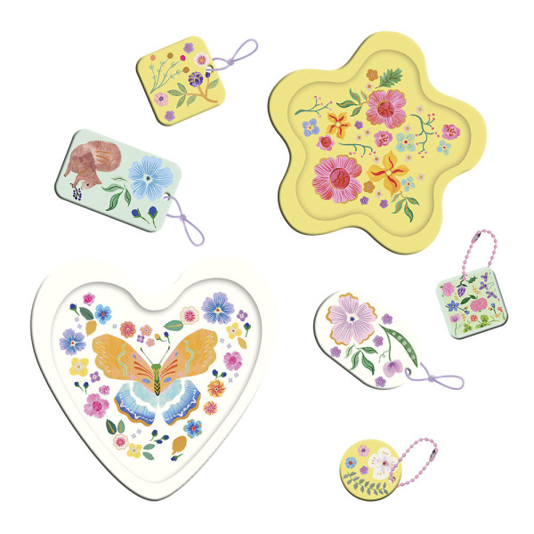 OGRÓD KWIATOWY zestaw kreatywny Formy i odlewy 16 ozdób JANOD 7+