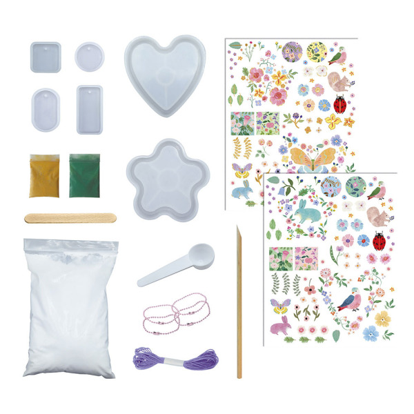 OGRÓD KWIATOWY zestaw kreatywny Formy i odlewy 16 ozdób JANOD 7+