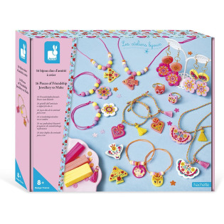 KLEJNOTY PRZYJAŹNI zestaw kreatywny do tworzenia biżuterii dla przyjaciółek JANOD 8+