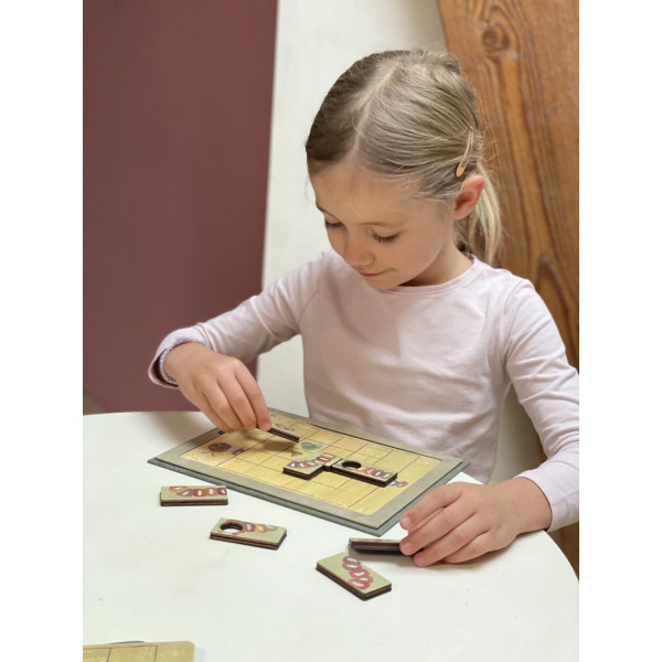 DŻDŻOWNICA magnetyczna gra logiczna 4+