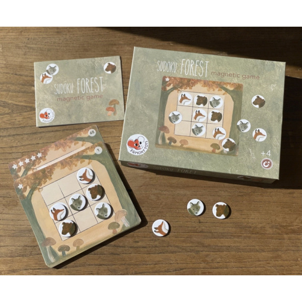 LAS SUDOKU magnetyczna gra logiczna 4+