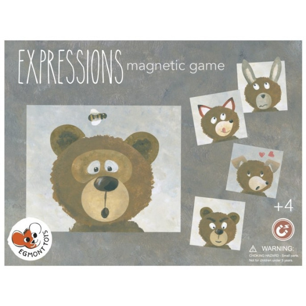 EMOCJE - EKSPRESJE układanka magnetyczna Zwierzątka 4+
