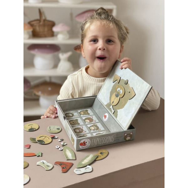 EMOCJE - EKSPRESJE układanka magnetyczna Zwierzątka 4+