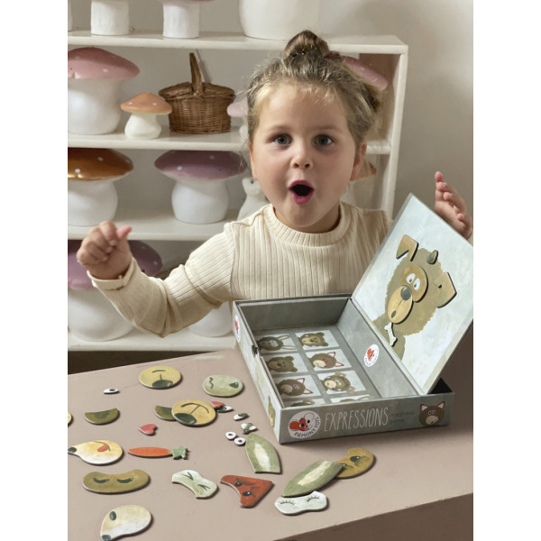 EMOCJE - EKSPRESJE układanka magnetyczna Zwierzątka 4+