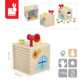 ZMYSŁY drewniana kostka sensoryczna 18 m+