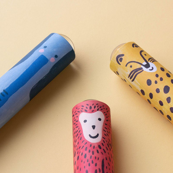 MAŁPKA tekturowy kalejdoskop