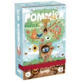 JABŁONKA puzzle kieszonkowe z grą obserwacyjną 36 el. Londji 4+