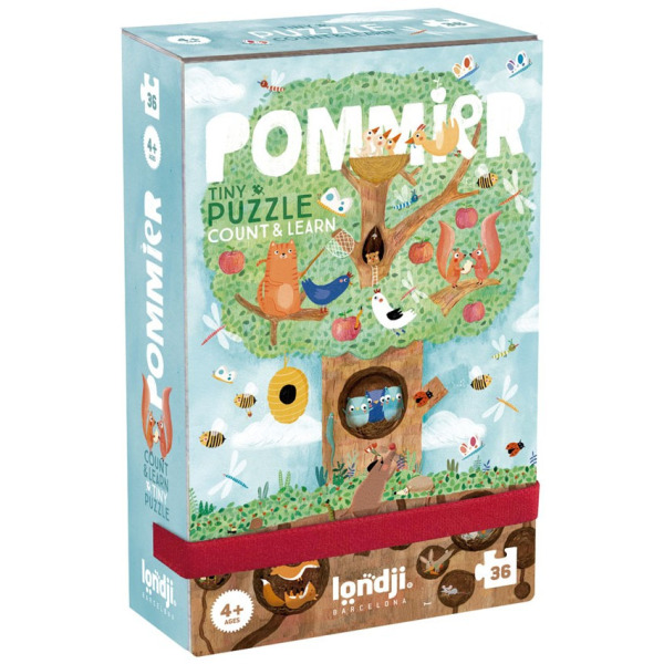 JABŁONKA puzzle kieszonkowe z grą obserwacyjną 36 el. Londji 4+
