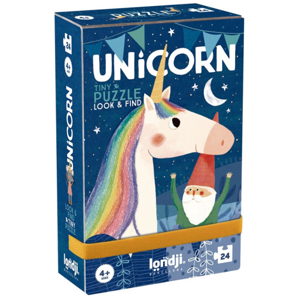 JEDNOROŻEC puzzle kieszonkowe z grą obserwacyjną 36 el. Londji 4+