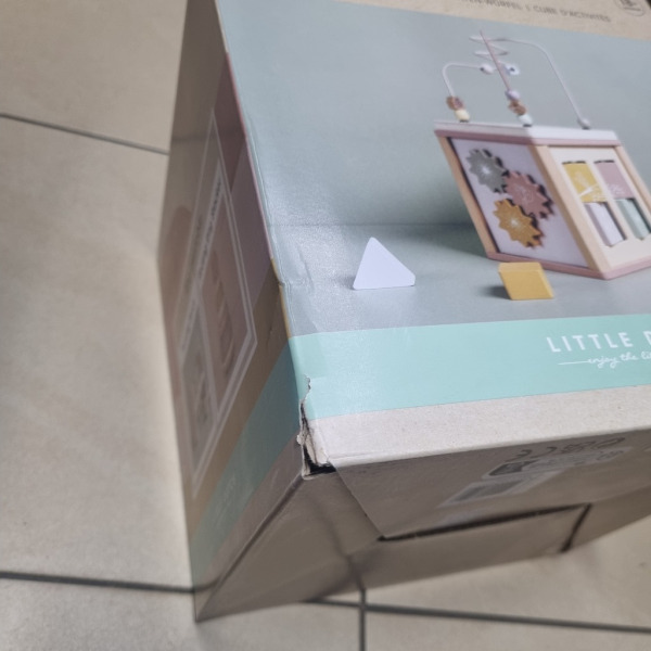 FLOWERS drewniana kostka aktywizująca róż