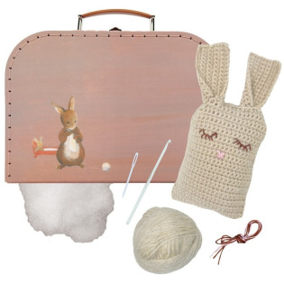 KRÓLICZEK walizka z zestawem do szydełkowania Egmont Toys 3+