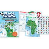 FLAGI ŚWIATA kolorowanka piłkarska z naklejkami