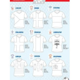 FLAGI ŚWIATA kolorowanka piłkarska z naklejkami