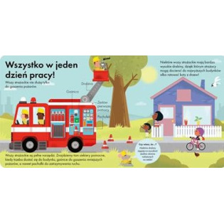 JAK TO DZIAŁA? WÓZ STRAŻACKI książeczka kartonowa Molly Littleboy
