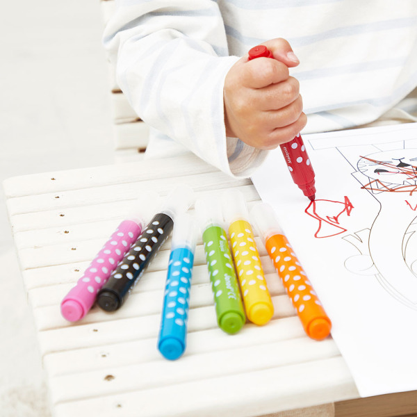 Pierwsze flamastry Jumbo pisaki 8 kolorów COLO Janod 12m+