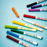 Flamastry pędzelkowe 10 kolorów COLO Janod 3+