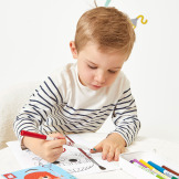 Flamastry pędzelkowe 10 kolorów COLO Janod 3+