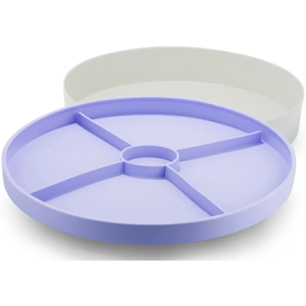TACKA SENSORYCZNA Play Tray 2w1 Lilac – pojemnik do zabaw sensorycznych Jellystone fioletowy